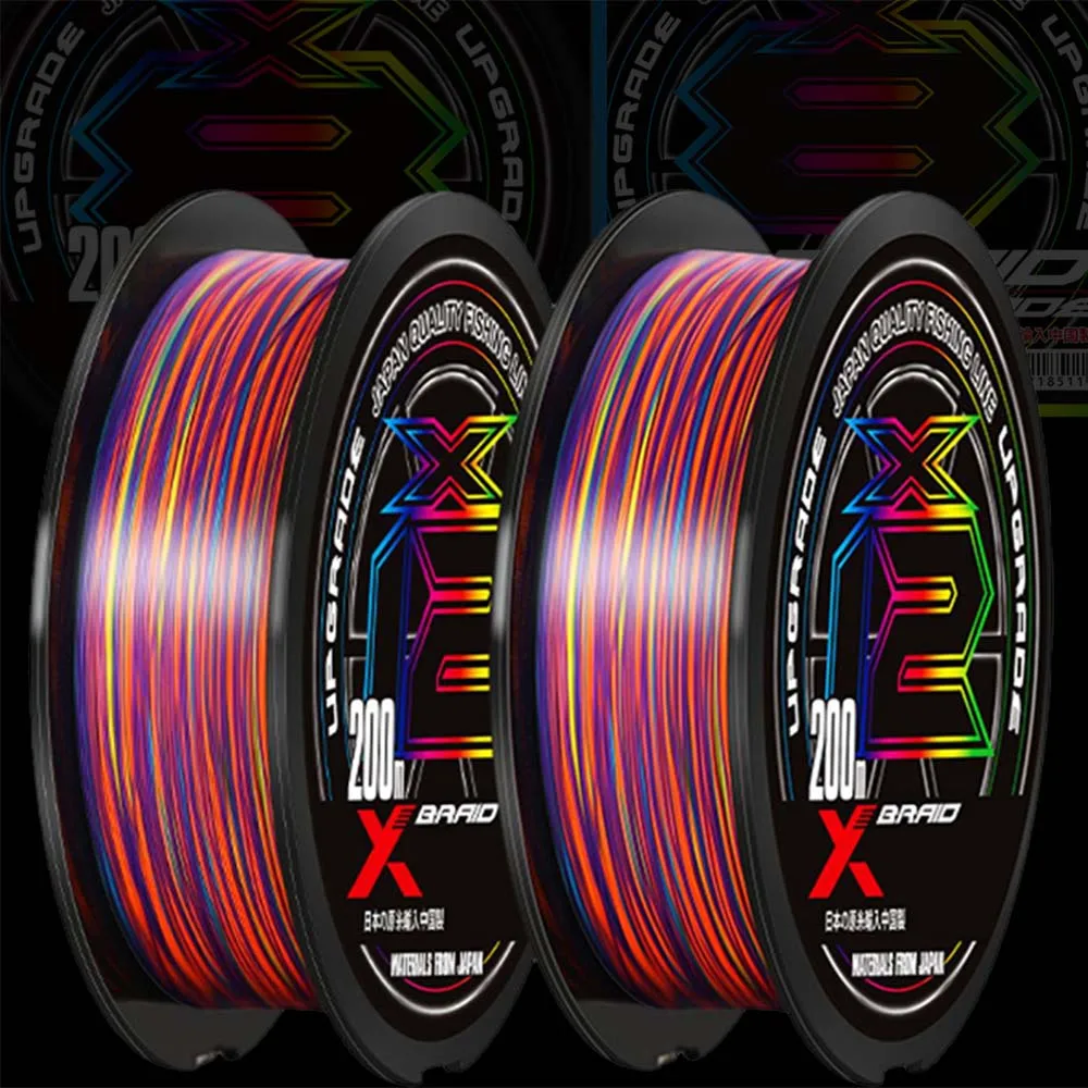 1000M Japan Original X-BRAID Upgrade X8 Super Strong Saltwater Fishing Line 8 Strands Multifilament Muiltcolor PE line For Carp