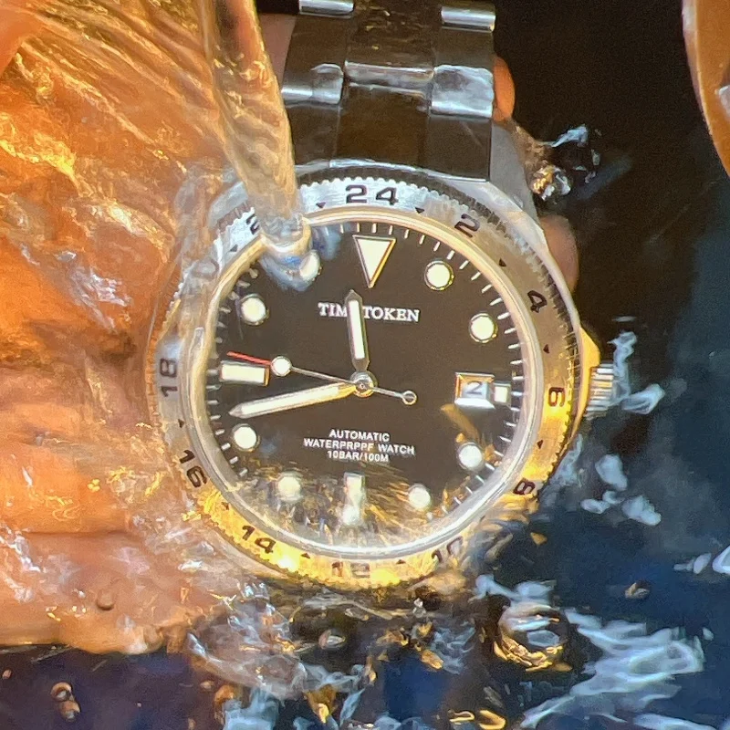 TIME TOKEN 2025 Men's 40mm Automatic Mechanical Watch Sapphire Crystal Stainless Steel Waterproof New