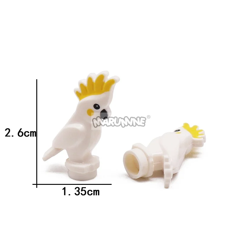 Marumine 10 SZTUK Klocki Konstrukcyjne Papuga MOC Zestaw do Składania Puzzle dla Dzieci Chłopców Dziewcząt Kreatywna Edukacyjna Zabawka Konstrukcyjna STEM