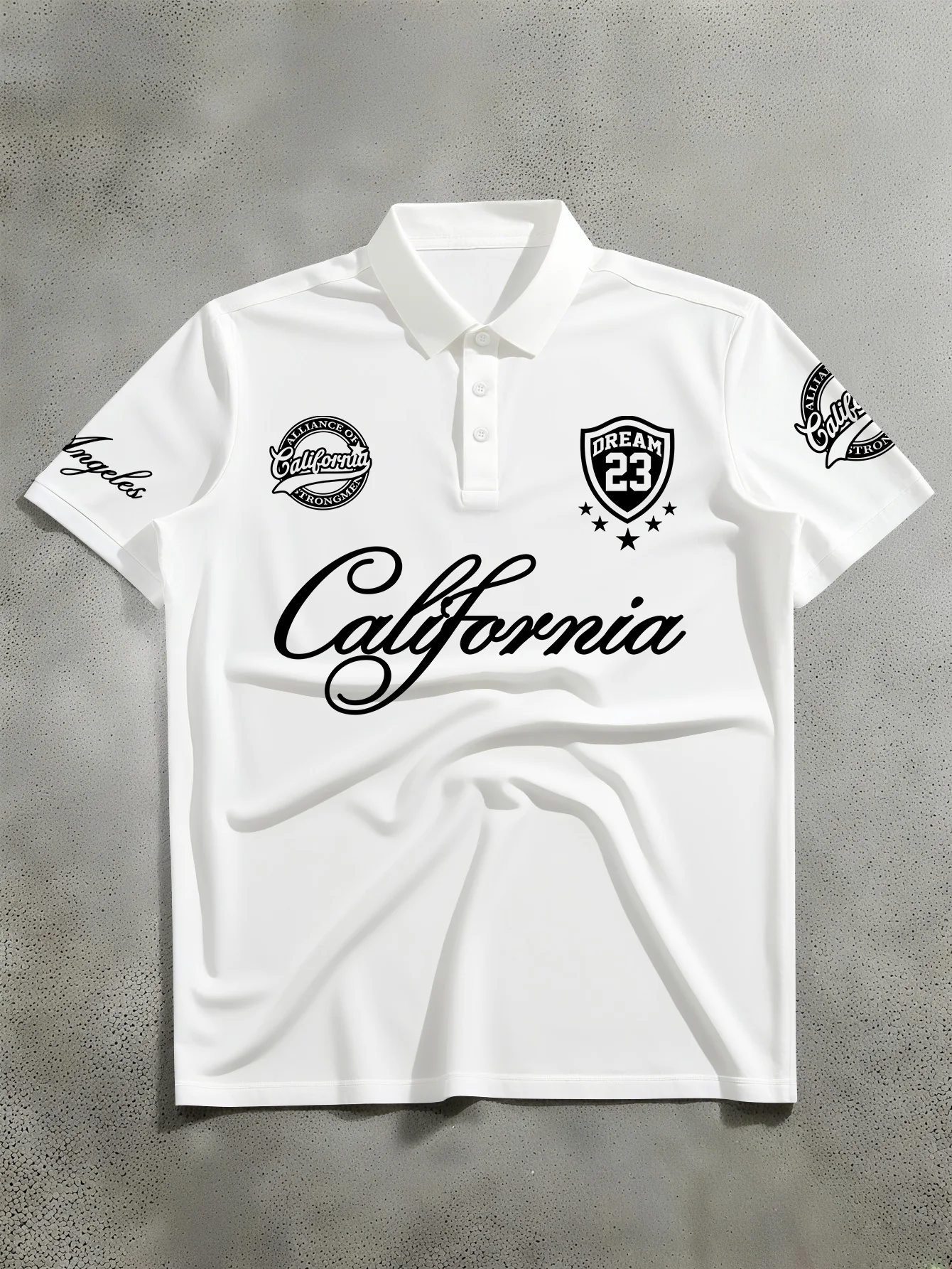 Men's Fashion Printed Polo Shi - огляд і ціна Street Fashion California