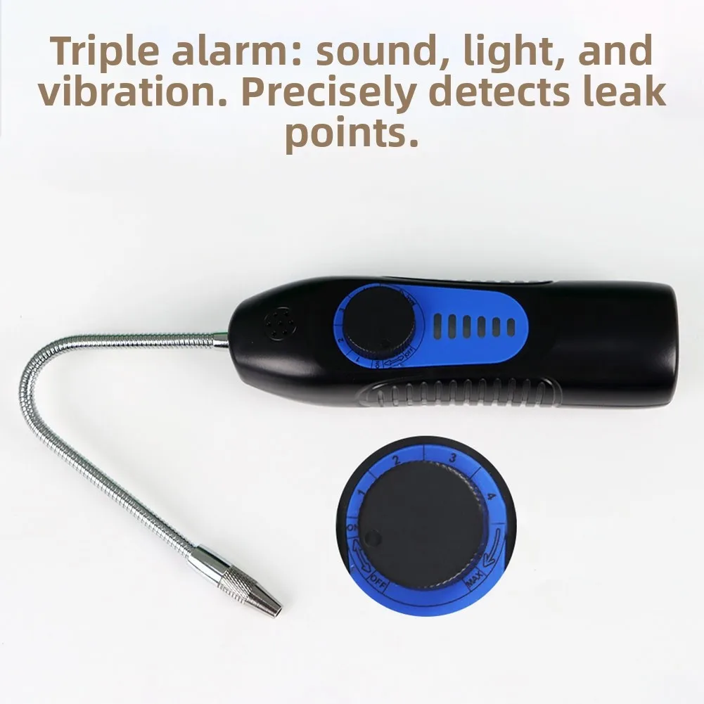 Leak Detector Halogen Leak Detector Hard-to-reach Areas High-sensitivity Sensor for triple Alarm System Sound Light Vibration