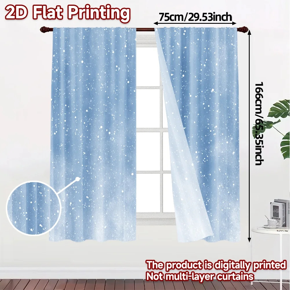 2D Flat Printing,JIT 2pcs, Curtains (Without Rod) Gnome Exchange Chic Contemporary Curtains Polyester Easy Install Curtains Room