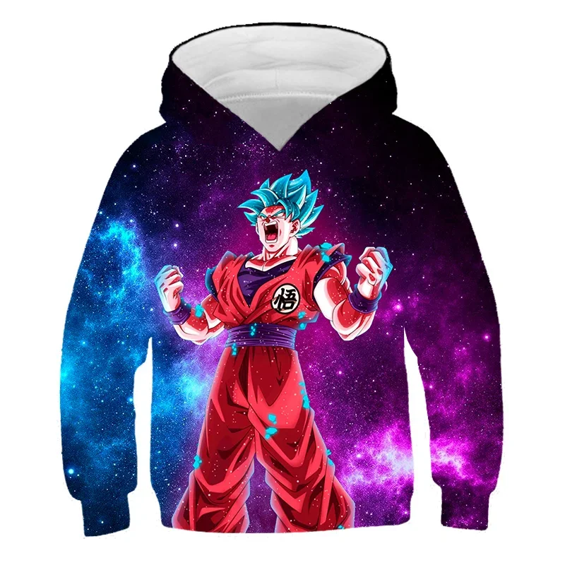 Kinder Dragon Ball Hoodies Mädchen Kleidung Jungen Kapuzenpullover Goku Sweatshirt Anime Streetwear Kleidung