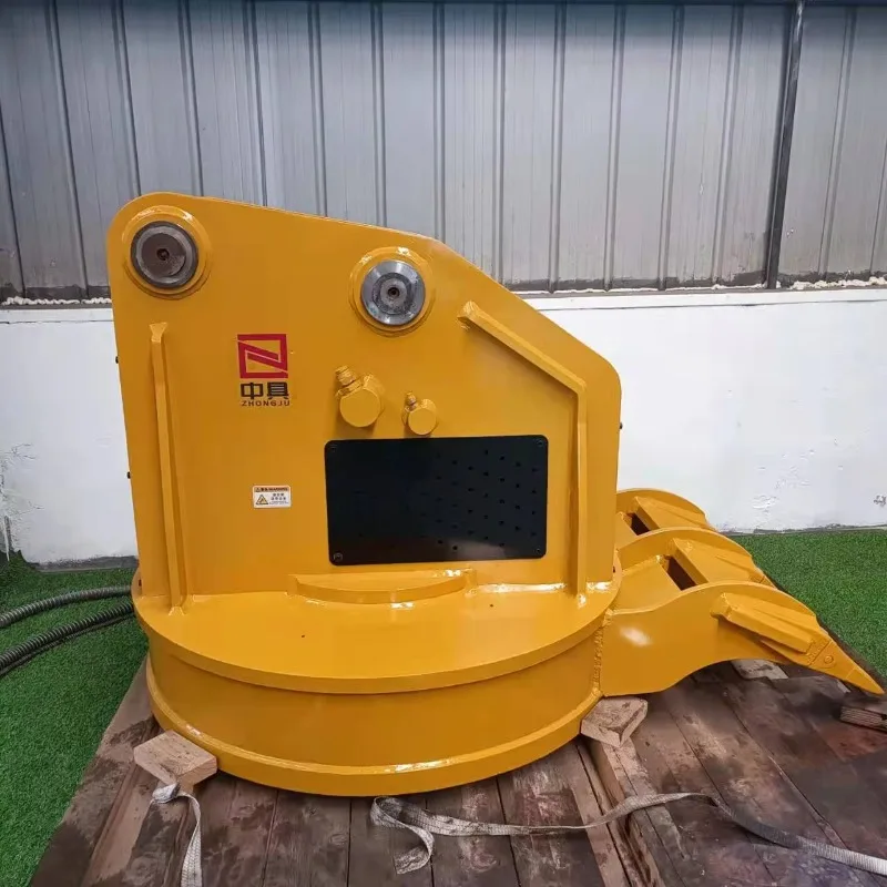 Hydraulic Lifting Magnet Sucker Circular Electro Magnetic Chuck Electric Magnetic Metal Scrap Lifter Magnet Excavator