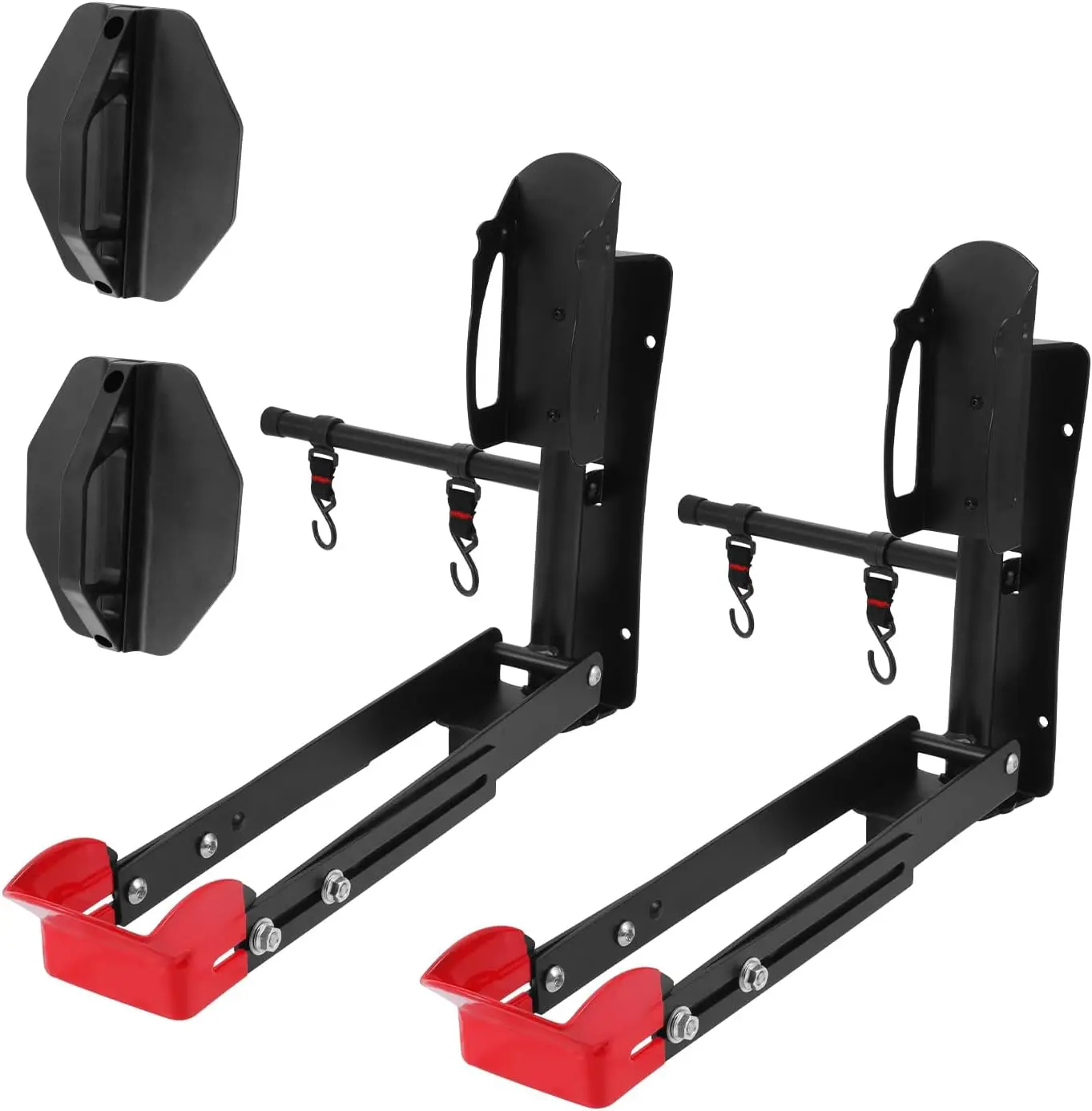

Swivel Bike Wall Mount,160° Wall Mount Bike Storage Garage with 2 Hooks,77lbs Load Capacity Wall Mounted Bike Holder for Mountai