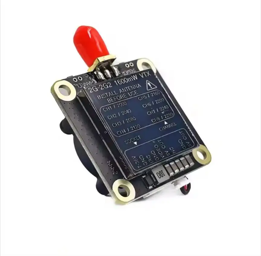 

FPV1.7G 1.9G VRX 1.7G 1.6W VTX 8CH FPV Wireless Video Transmitter Receiver Module PAL/NTSC for FPV Goggles Fatshark 1680-1960MHz