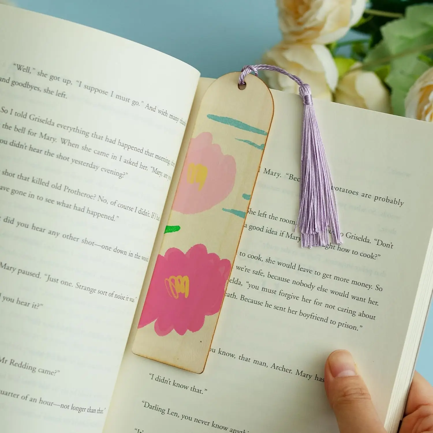 10/20/40/100 قطعة الإشارات المرجعية الخشبية الفارغة مع شرابات مجموعة DIY بها بنفسك الإشارات المرجعية الحرفية الخشبية علامة مربعة حفل زفاف عيد ميلاد ديكور #4