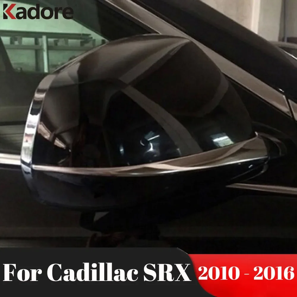 

For Cadillac SRX 2011 2012 2013 2014 2015 2016 Chrome Car Side Door Mirror Rearview Cover Trim Molding Garnish Strip Accessories