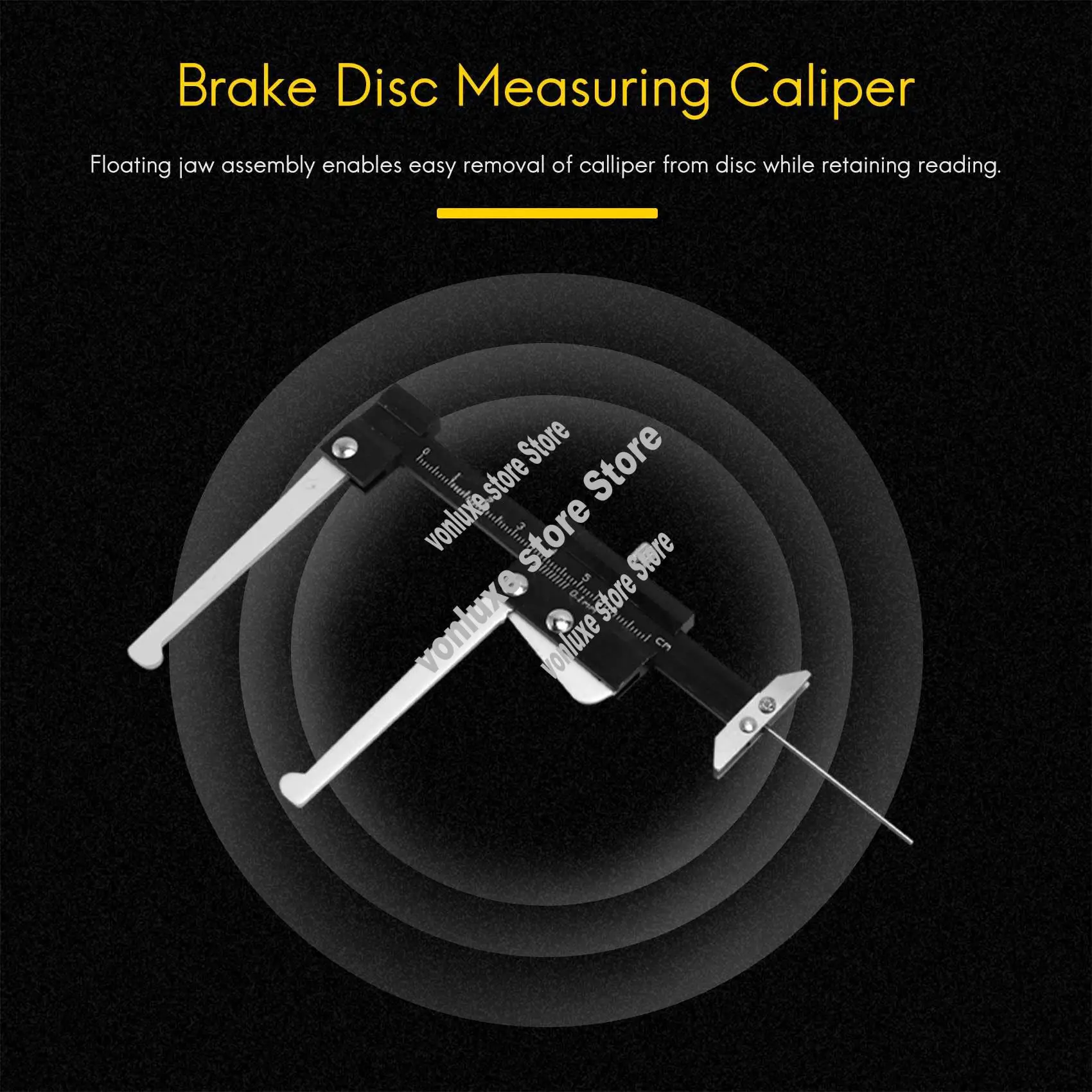Disc Brake Rotor Thickness Caliper 0-60Mm Gauge Gage Micrometer Measuring Tool-Hot