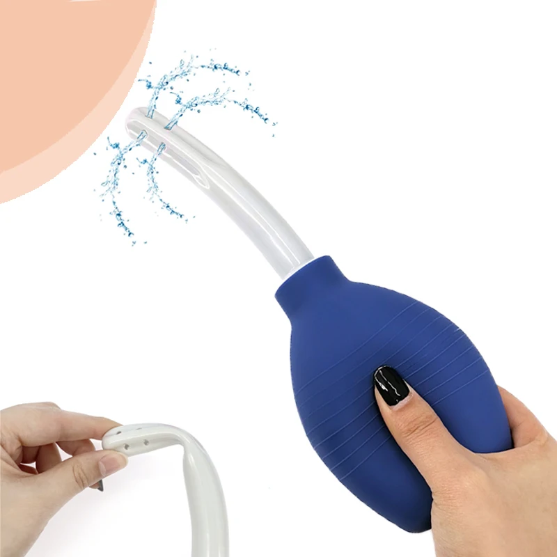 1Pc Enema Cleaning Container Vagina & Anal Cleaner Douche Bulb Design Medical Rubber Health Hygiene Tool Sex Toys For Woman/Man