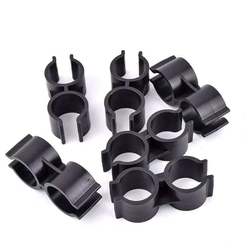 2~30 Pcs 25mm Type H PVC Pipe Clamps Aquarium Fish Tank Fitting Agricultural Irrigation Garden Water Pipe Support Double U Type