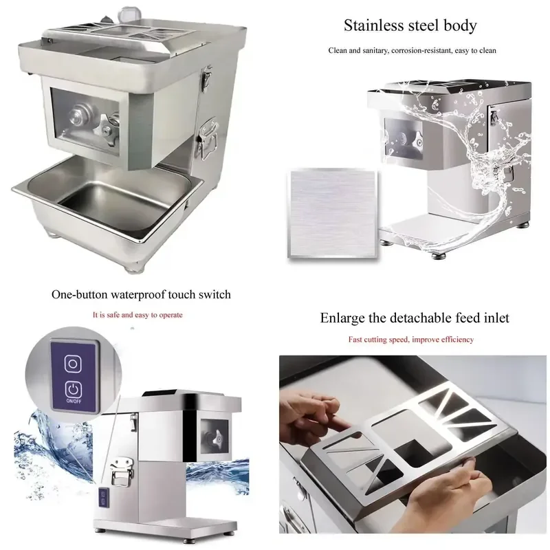 for Commercial Industrial Multifunctional Fresh Meat Shredder Automatic Frozen Beef Cutting Machine Pork Cutting Machine Meat