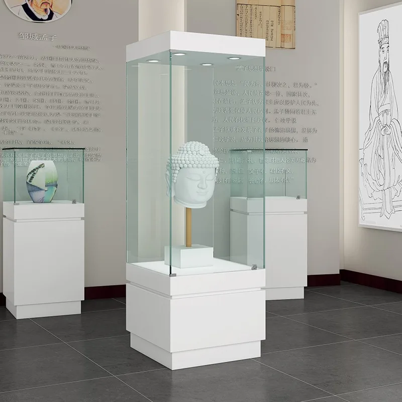 

Shopping Mall Glass Cabinet Display Cabinet Jewelry Counter Sample Exhibition Showcase Museum Cultural Relics Booth