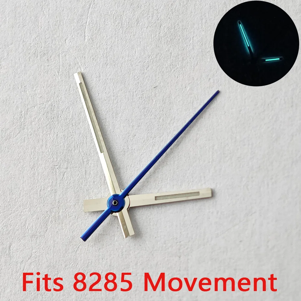 Puntero de reloj de alta calidad, puntero brillante azul-verde, adecuado para movimiento M8285/M8215, accesorios de puntero de reloj, piezas de reloj