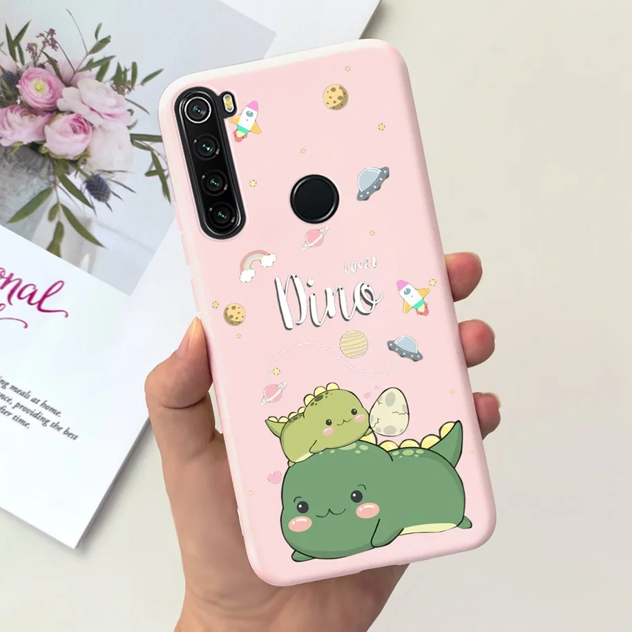 For Xiaomi Redmi Note 8T Case TPU Soft Silicone Cover For Xiaomi Redmi Note 8 2021 Note8T note8 NOTE 8 T Bumper Flower Girls Bag