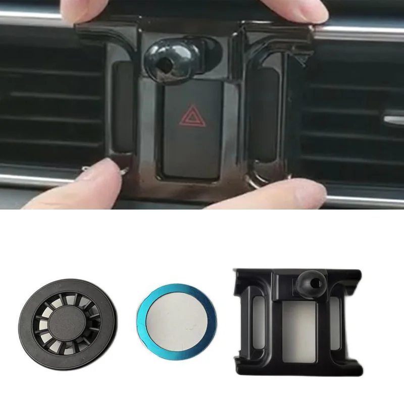 1Set ABS Plastic Material For 2017-2024 Mazda CX-5 MK2 Special Car Magnetic Phone Holder Fixed Bracket Stand Mobile