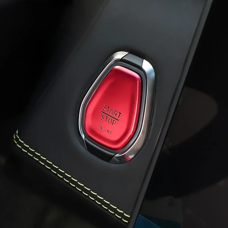 Für Lynk&Co 01 2019–2023 Modelle, globale Version 0506, Ein-Taste, Startschlüssel, dekorativer Aufkleber, Zündung, Autozubehör, Schalter – Detail 3