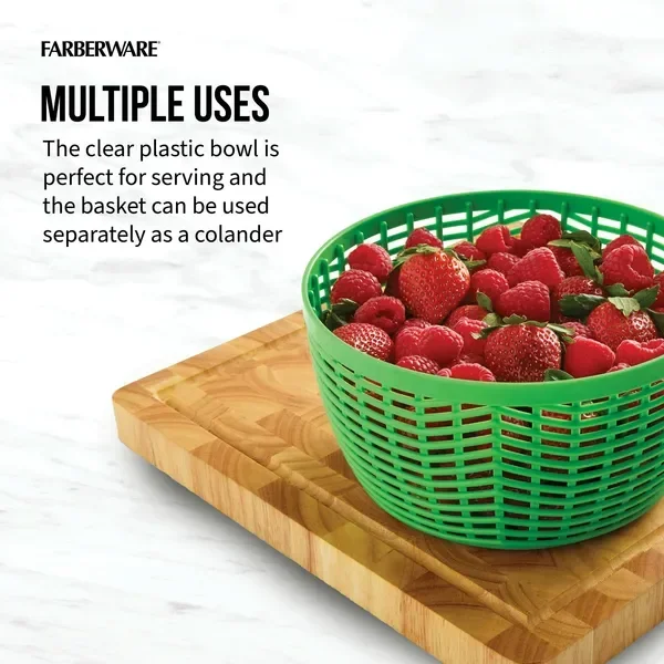 Professional Small Salad Spinner with Hand Pump Mechanism