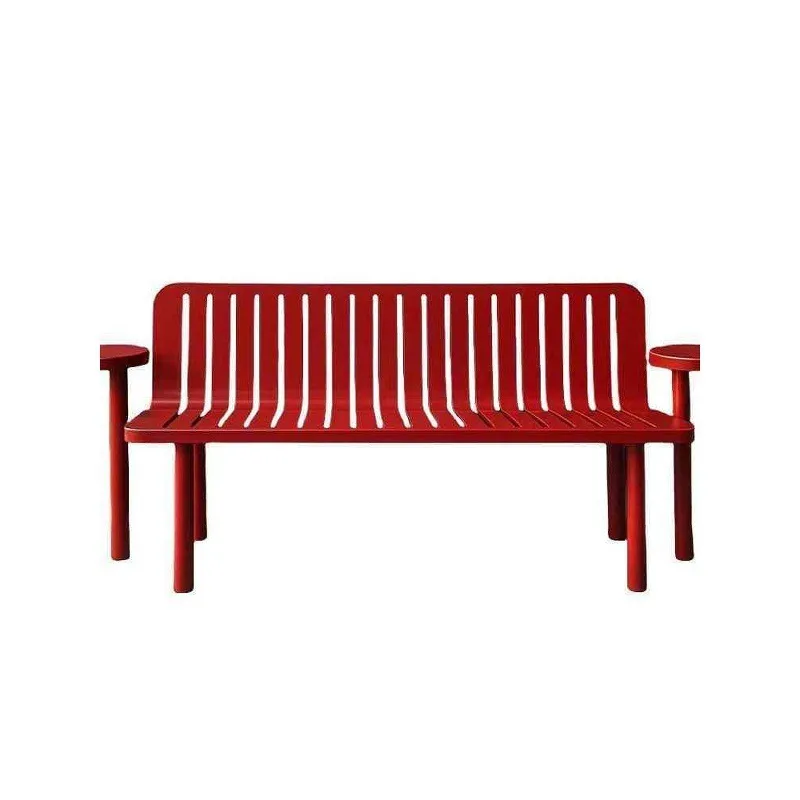 Simple outdoor wrought iron bench, table and chair combination outdoor restaurant table and chair c