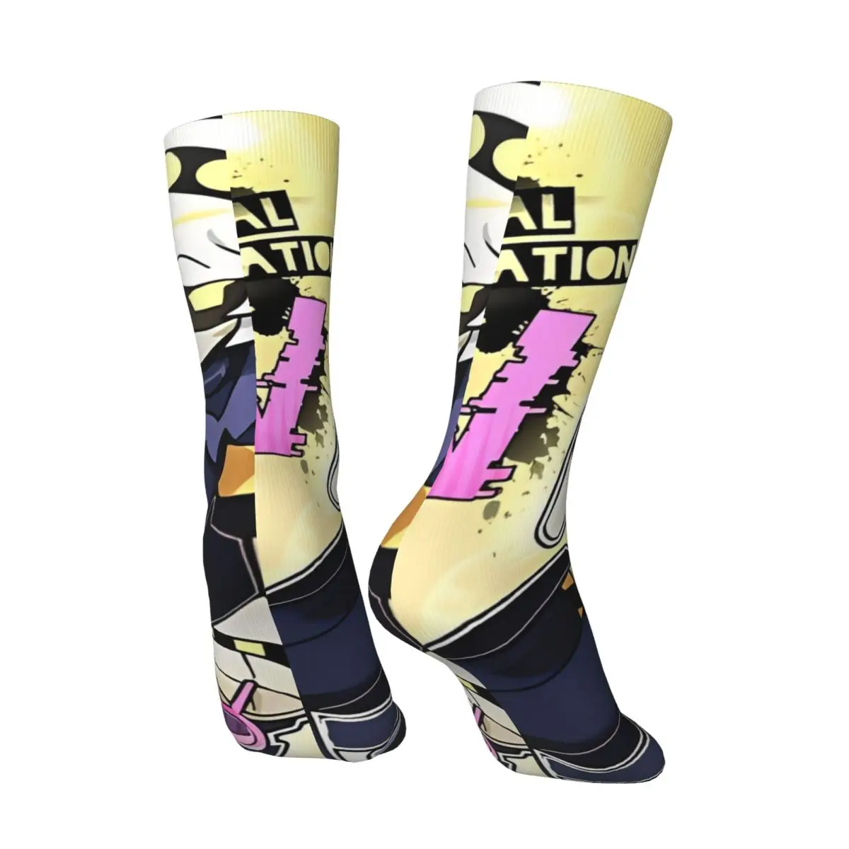 Calcetines Robot Murder Drones V Uzi, medias de primavera, calcetines transpirables Vintage Unisex para hombre, calcetines antisudor personalizados para exteriores