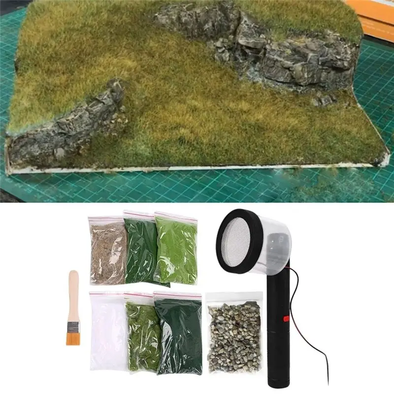 J1UL1N Portable Planter Planter Handicraft Electrostatic Flocking Machine Sand Table DIY Tool