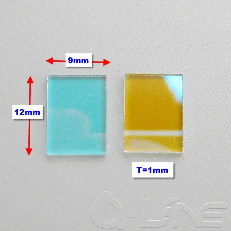 2Pcs 12x9mm RGB Combiner Beam Splitter T Green R Red / T R&G R Blue Dichroic Mirror For Laser Projector Optics