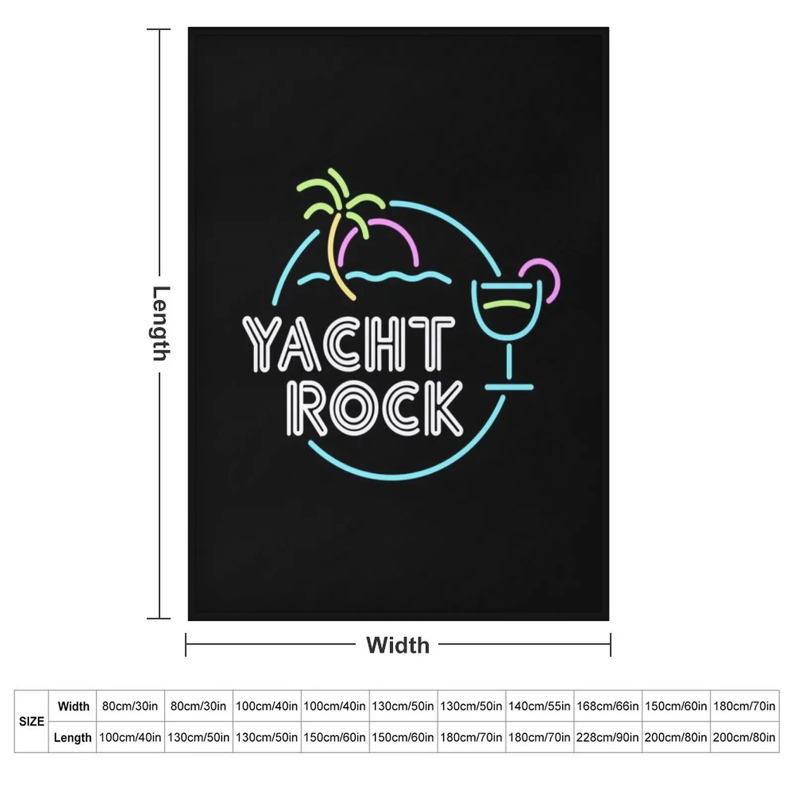 Yacht Rock Throw Blanket Thin Cute Decorative Sofas Fashion Sofas Designers Travel Blankets
