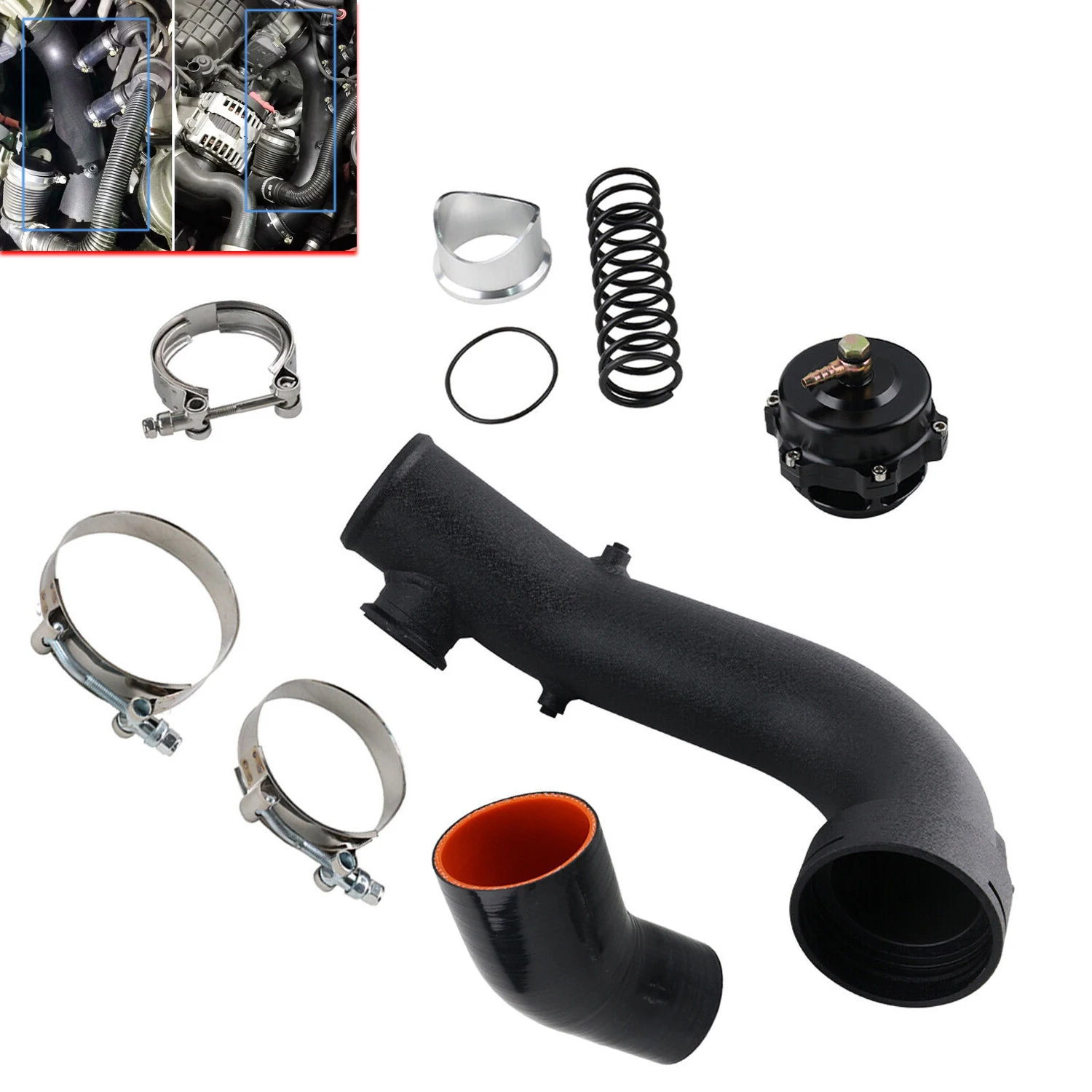 

Комплект впускных трубок турбозарядки для BMW N54 335i E82 E88 335i 335xi E90 E91 E92 E93 50 мм Bov