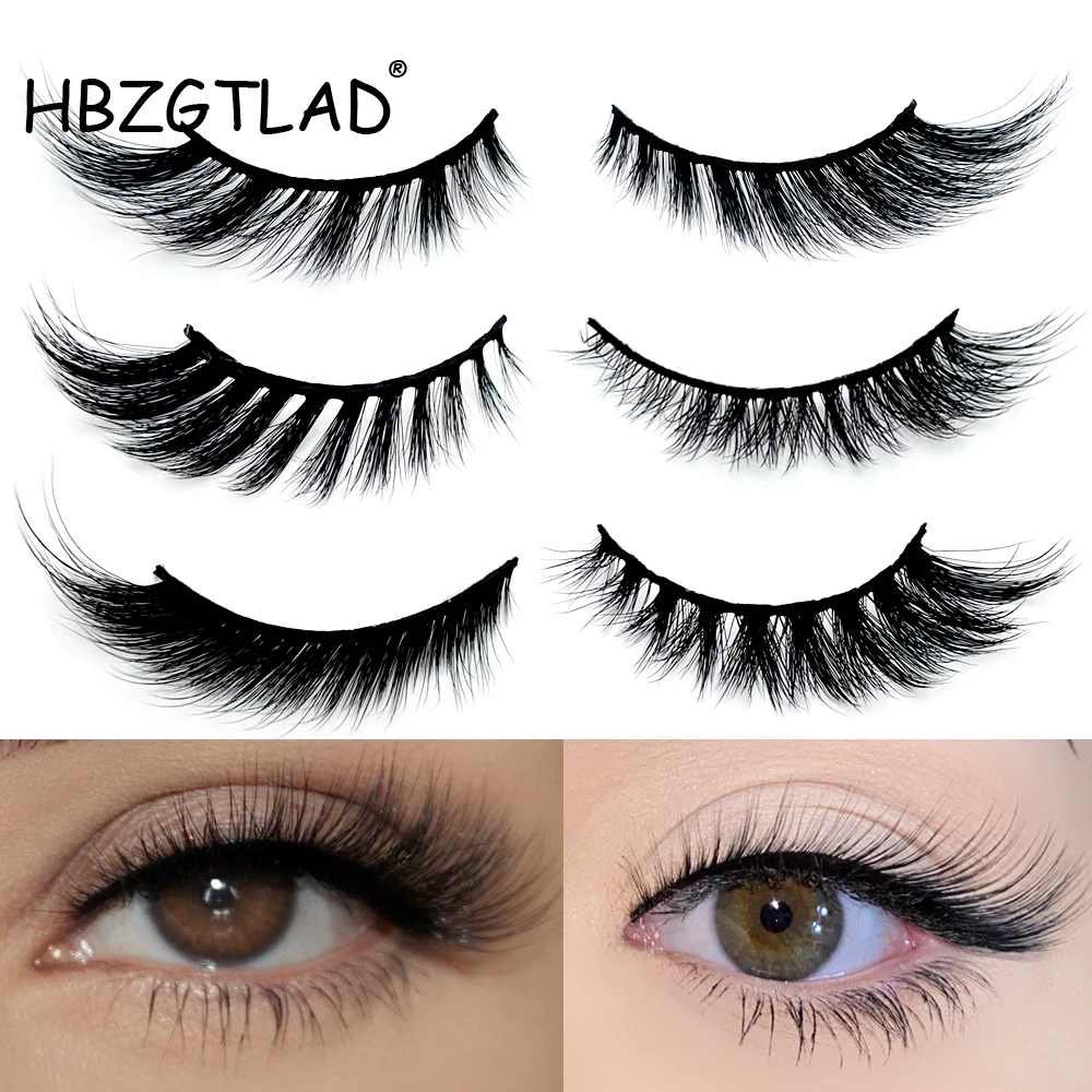 New Cat Eye Lashes Mink Eyelashes 3D Curl Winged Natural Realistic Messy End Eye Elongated Thick False Eyelashes Soft Fake Lashe