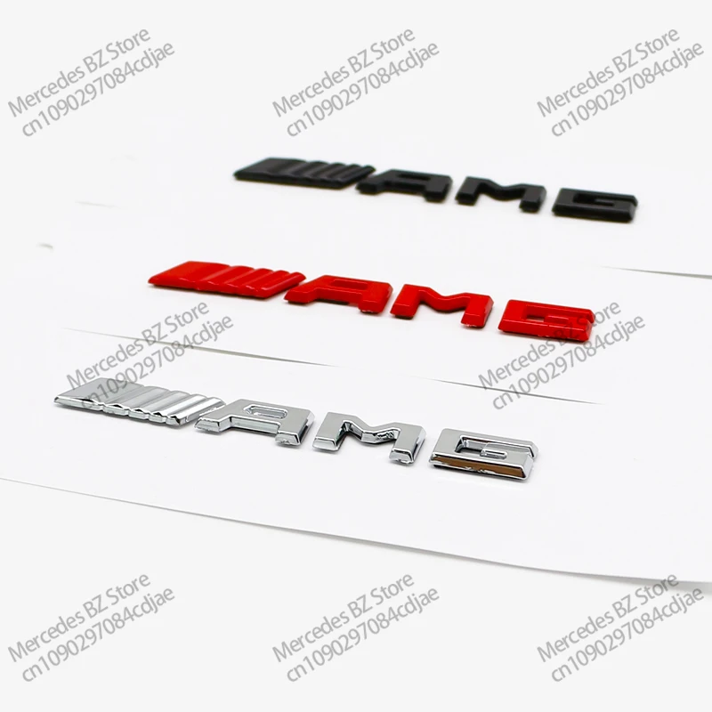 Amg Letter Emblem Badge for Mercedes AMG A B C E S GLK GLA Interior Center Console Fob Logo Car Styling Accessory Car Stickers