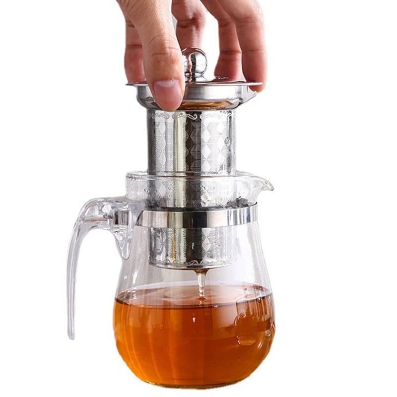 Infuseur à thé cylindrique en acier inoxydable, pour théières, tasses, maille Fine, feuilles de thé, passoire à épices, filtre diffuseur,