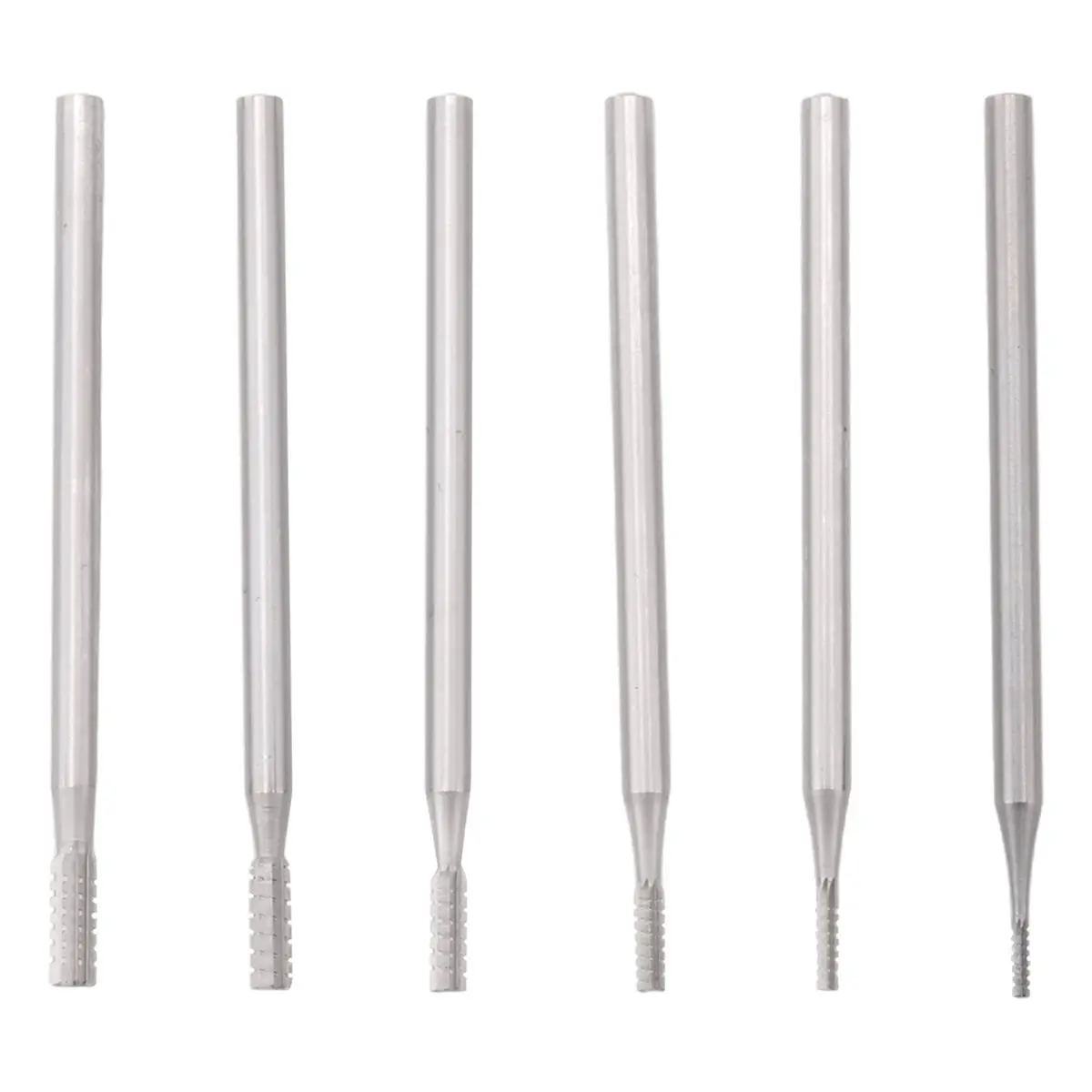 Y65A 6Pcs Cylinder Shape Jewelry Burr - 3/32Inch Shank Cylindrical -Cut Burs Lapidary Setting Tools