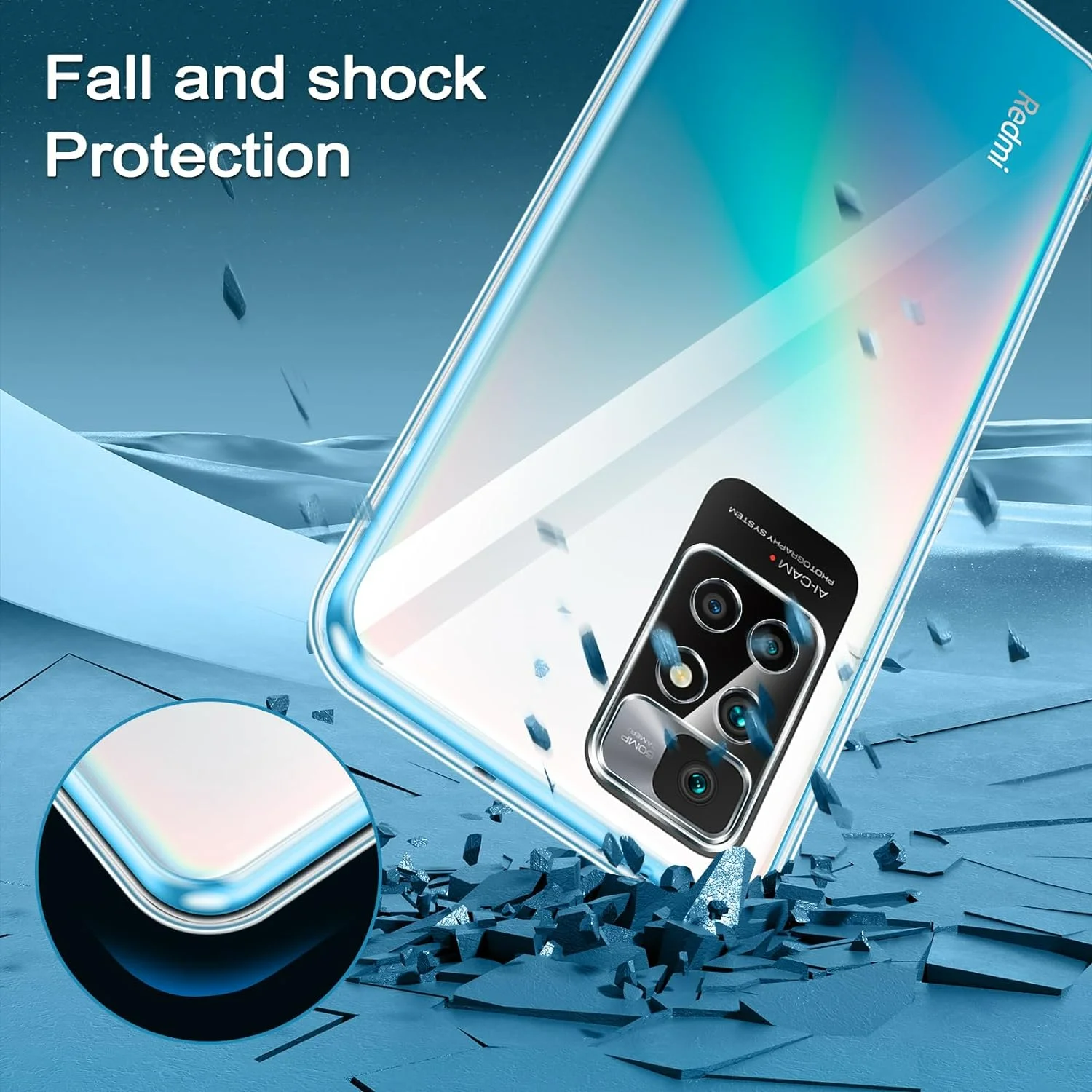 Ultra Thin Clear Silicone shockproof Soft TPU Slim Case For Xiaomi Redmi 13C 12C 10 Note 12 Pro Plus 12S Transparent Bumper Case