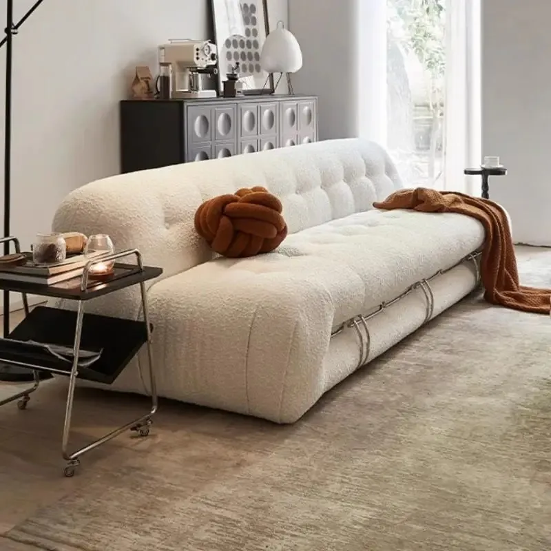 Creative Floor Living Room Sofas White Minimalist Cream Ergonomics Living Room Sofas Modern Luxury Sillon Cama Home Products