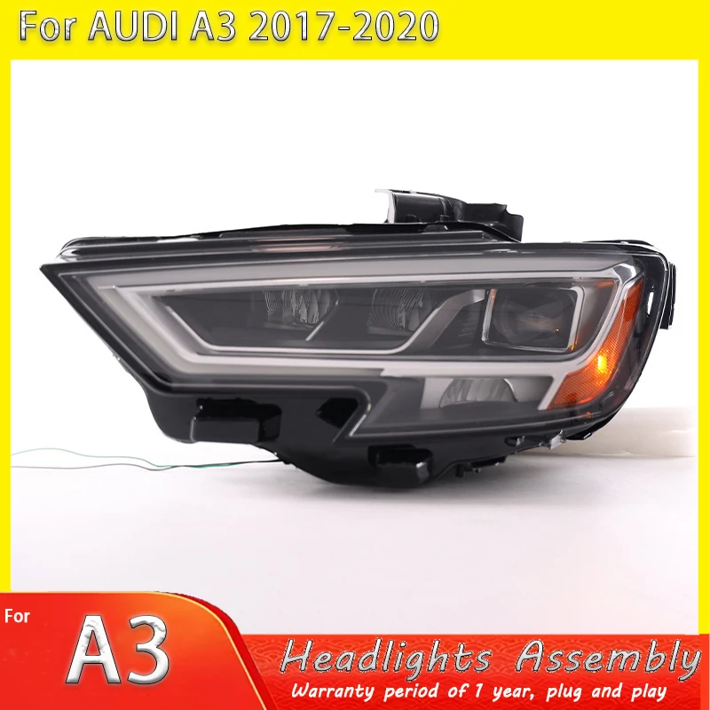 Car lights For 2017-2020 Audi A3 headlight assembly American version LED daytime running light steering OE accessory assembly