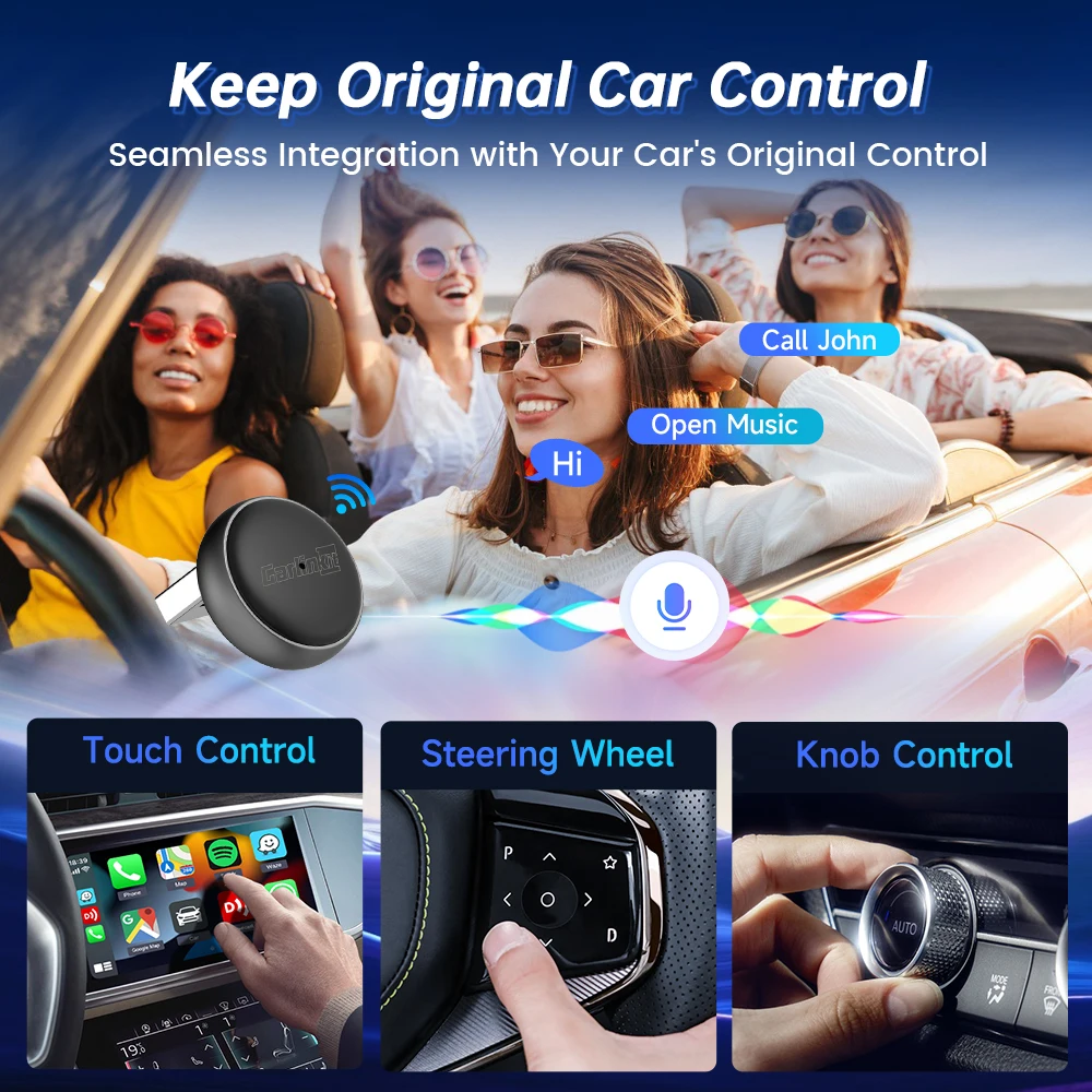 CarlinKit MINI Ultra 3 Wireless CarPlay Adapter Wired To Wireless Android Auto Box USB Dongle Plug and Play WiFi Auto Connect - view 4