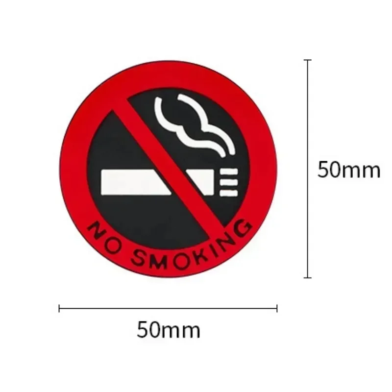 1-20pcs No Smoking Stickers Car Taxi Interior Prevent Smoking Sign Warning Logo No Smoking Decal Car Sticker Decoration view 6