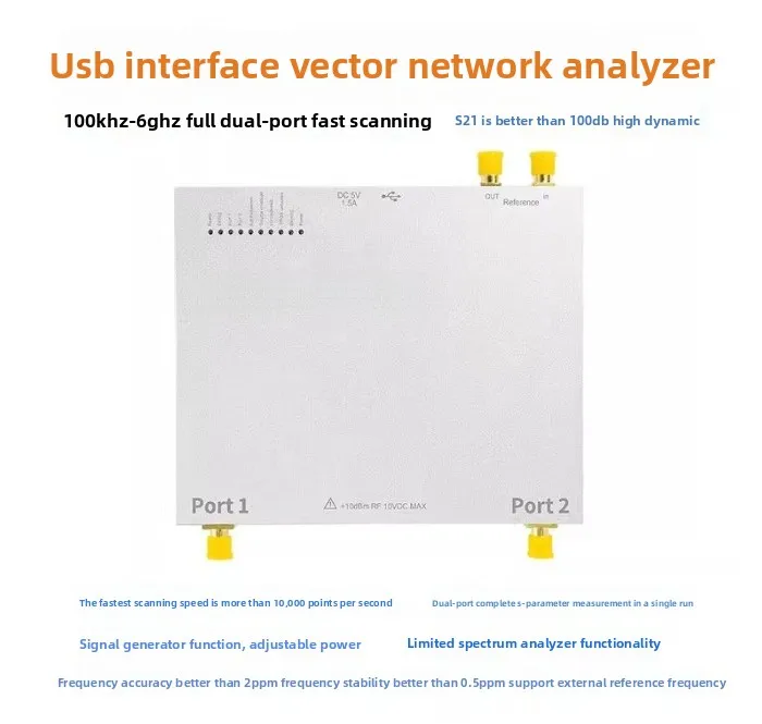 2025 Model 6GHz Vector Network Analyzer | 100kHz-6GHz, Professional RF Testing Equipment