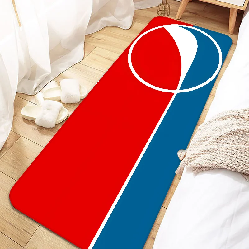 P-Pepsi-Cola Door Mat Entrance Non-slip Doormat Washable Kitchen Carpet Living Room Hallway Rugs Bathroom Bath Door Mats