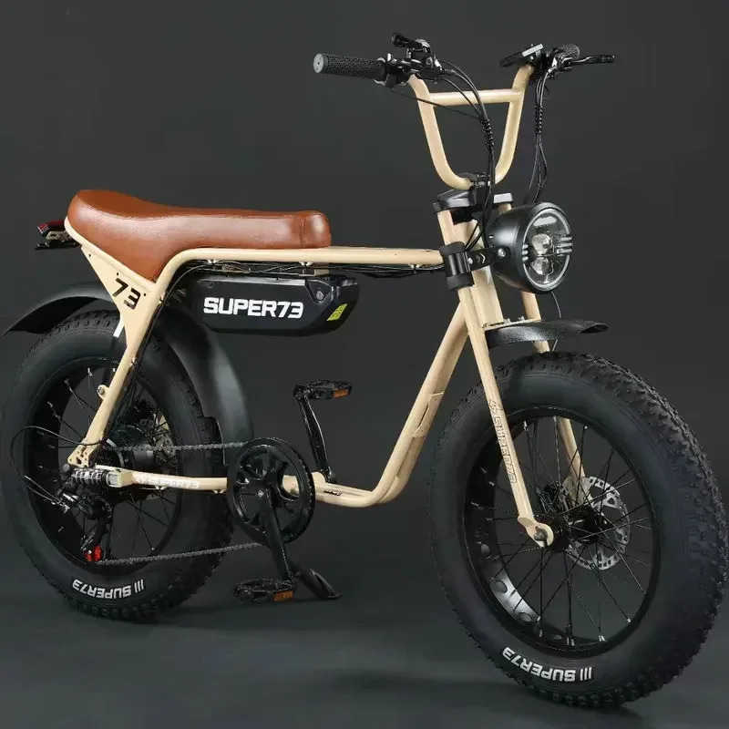 Electric motorcycle Super73-ZX 500W48V52AH lithium battery fat tire retro ebike snow mountain road off-road electric bicycle