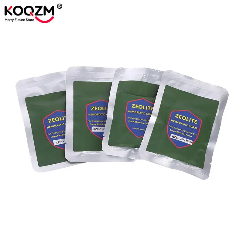 5 Sizes Hemostatic Gauze Combat Emergency Trauma Z-Fold Soluble For Ifak Tactical Military First Aid Kit Medical Wound Dressing