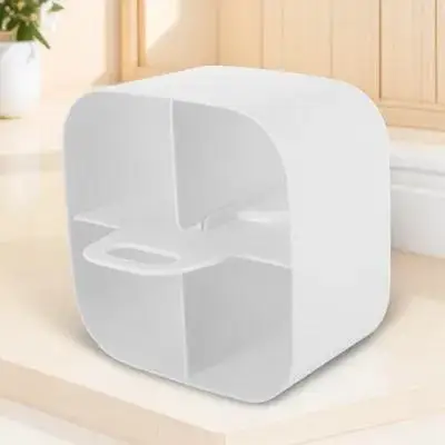 

4-Compartment Organizer Box with Handle Portable Storage for Pens Tools Art Supplies Desktop Stationery Holder
