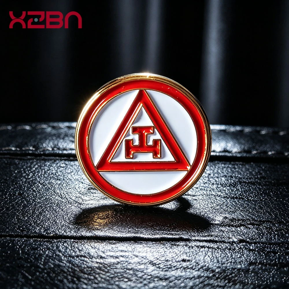 Masonic Lapel Pins Freemason Badge Mason Freemason Royal Arch Masonry Triangle Material Exquisite Souvenirs Gifts