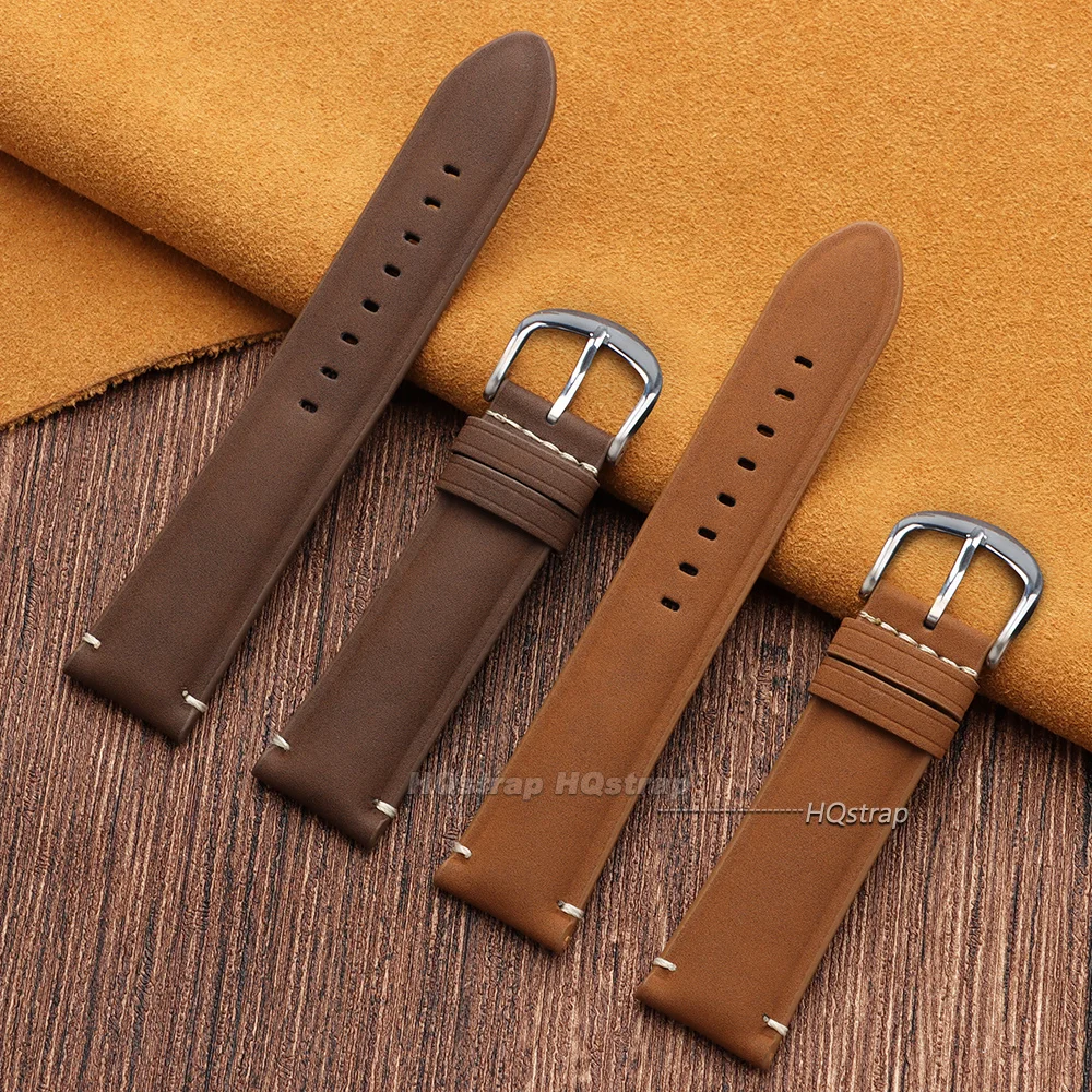 New Matte Leather Watch Strap 20mm 22mm Bracelet for Huawei Watch GT6/5/4 Watchband Sport Business Cowhide Wristband Accessories