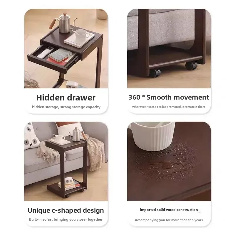 Coffee table removable sofa side small coffee table household living room side table