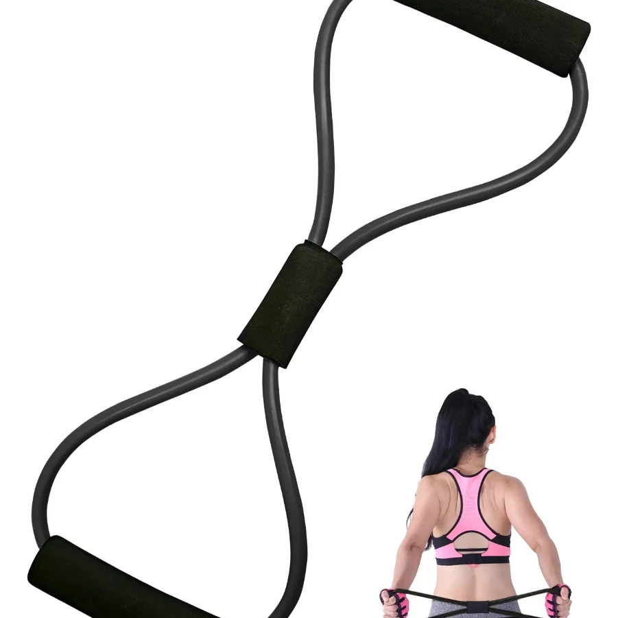 

Yoga Resistance Bands Elastic Sports Exercise Puller 8-shaped Chest Expander Pilates Gym Fitness Equipment Strength Training