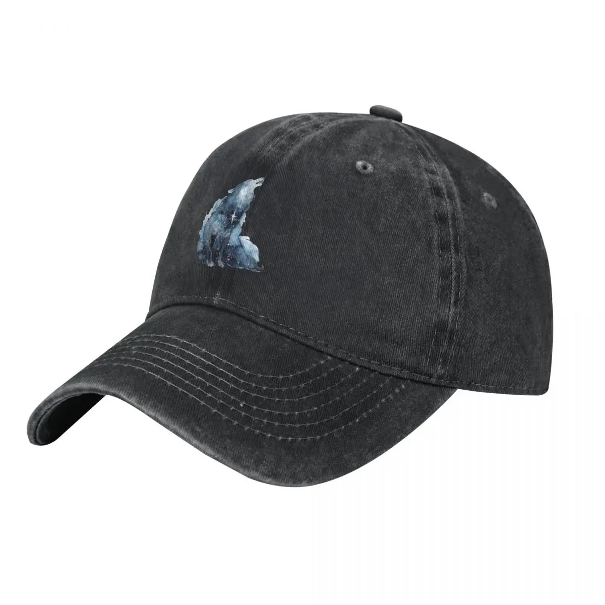 Galaxy Howling Wolf Racerback Fashion Baseball Cap Peaked Cap Men's Hat Women's Cap Sport Cap