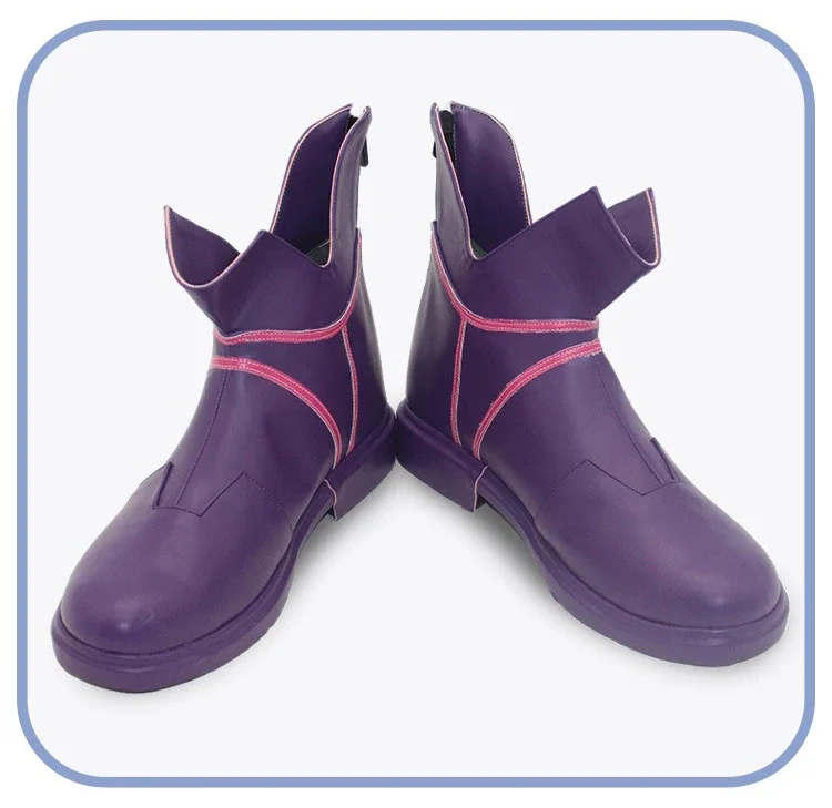 LOL il ragazzo che spezzato il tempo Ekko Scarpe cosplay Stivali di carnevale di Halloween Cosplay Prop Scarpe in pelle PU su misura