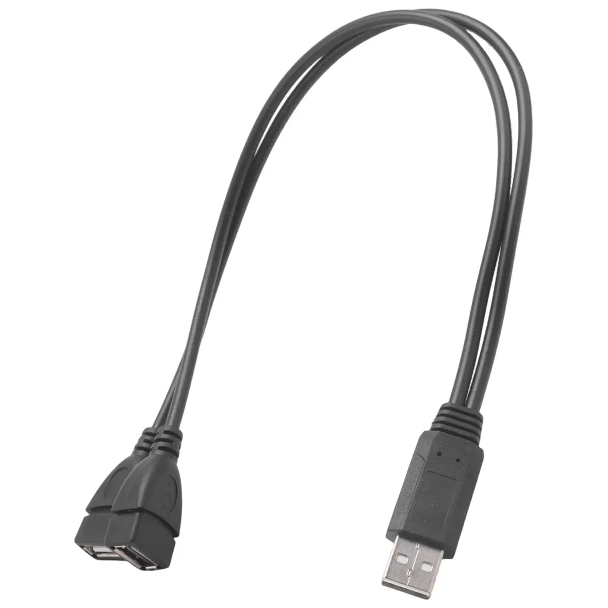 AT42 USB Splitter Cable, USB 2.0 A Male to Dual USB Female Jack Y Splitter Charger Cable