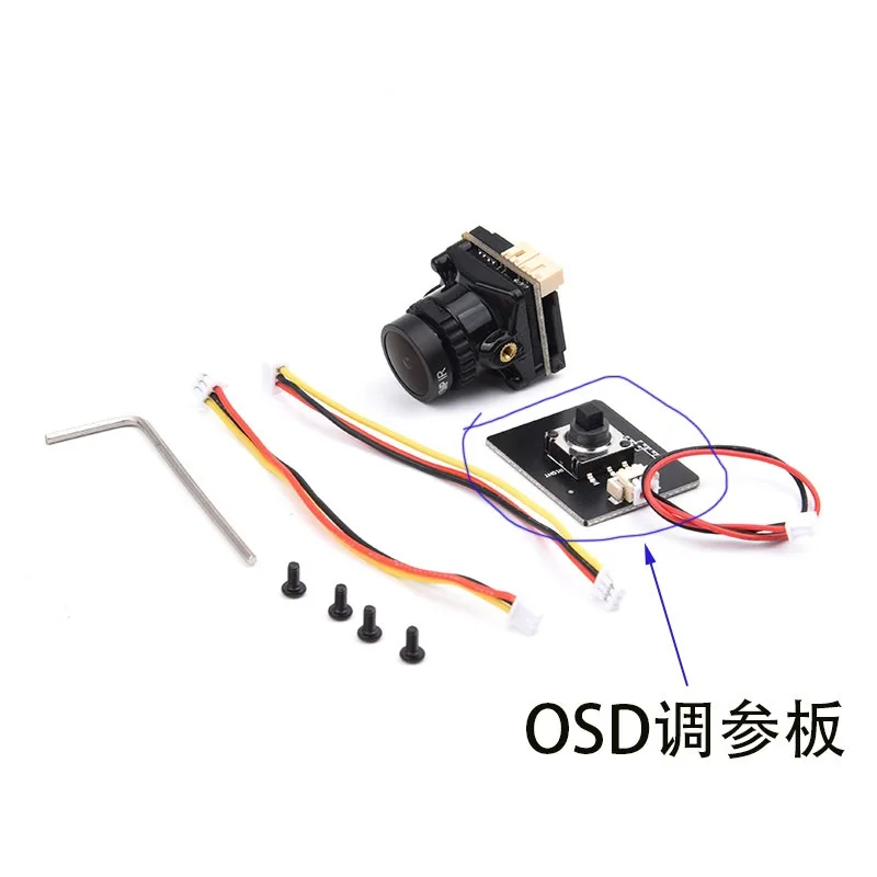 5.8G FPV Camera with Filter, 1800TVL Wide Voltage for RC Drone, 19mm Micro Lens for Quadcopter Racing